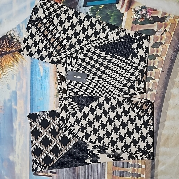 Venti6 Italy Graphic Print Flare Pants Size Medium Juniors NWT - Picture 2 of 5